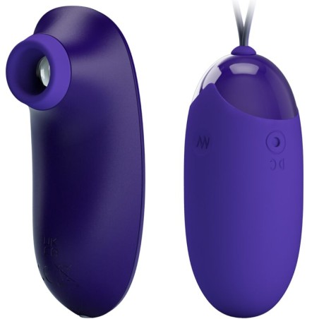 Eros Temptation|PRETTY LOVE - STIMULATEUR ET OEUF PORTABLE|Oeufs Vibrants