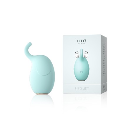 stimulateur clitoridien Vue de face du petit stimulateur clitoridien en forme d'éléphant.