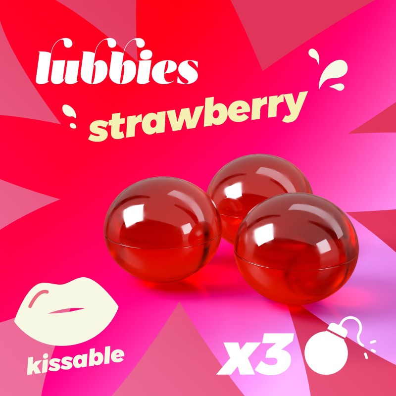 Boules d'Huile Comestibles Fraise Lubbies Crushious