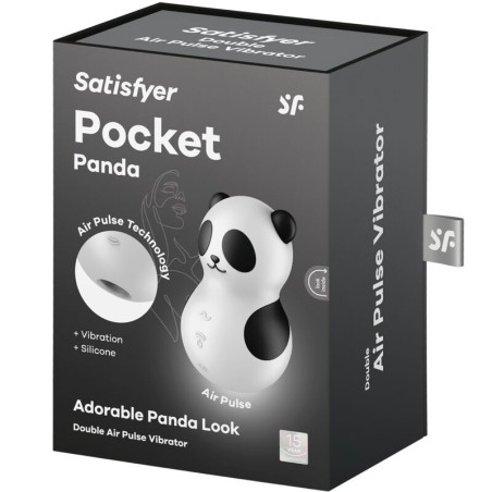 Satisfyer Pocket Panda : Vibrateur à Impulsions d'Air Compact