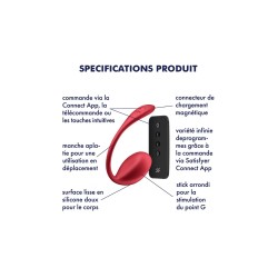 Eros Temptation|Satisfyer Shiny Petal : Vibromasseur Portable pour le Point G|Oeufs Vibrants