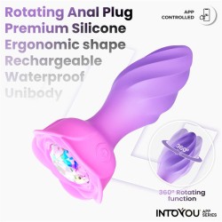 Plug Anal Vibración Moxy Rotación 360º – Intoyou® App Series|Juguetes Anales para Mujer